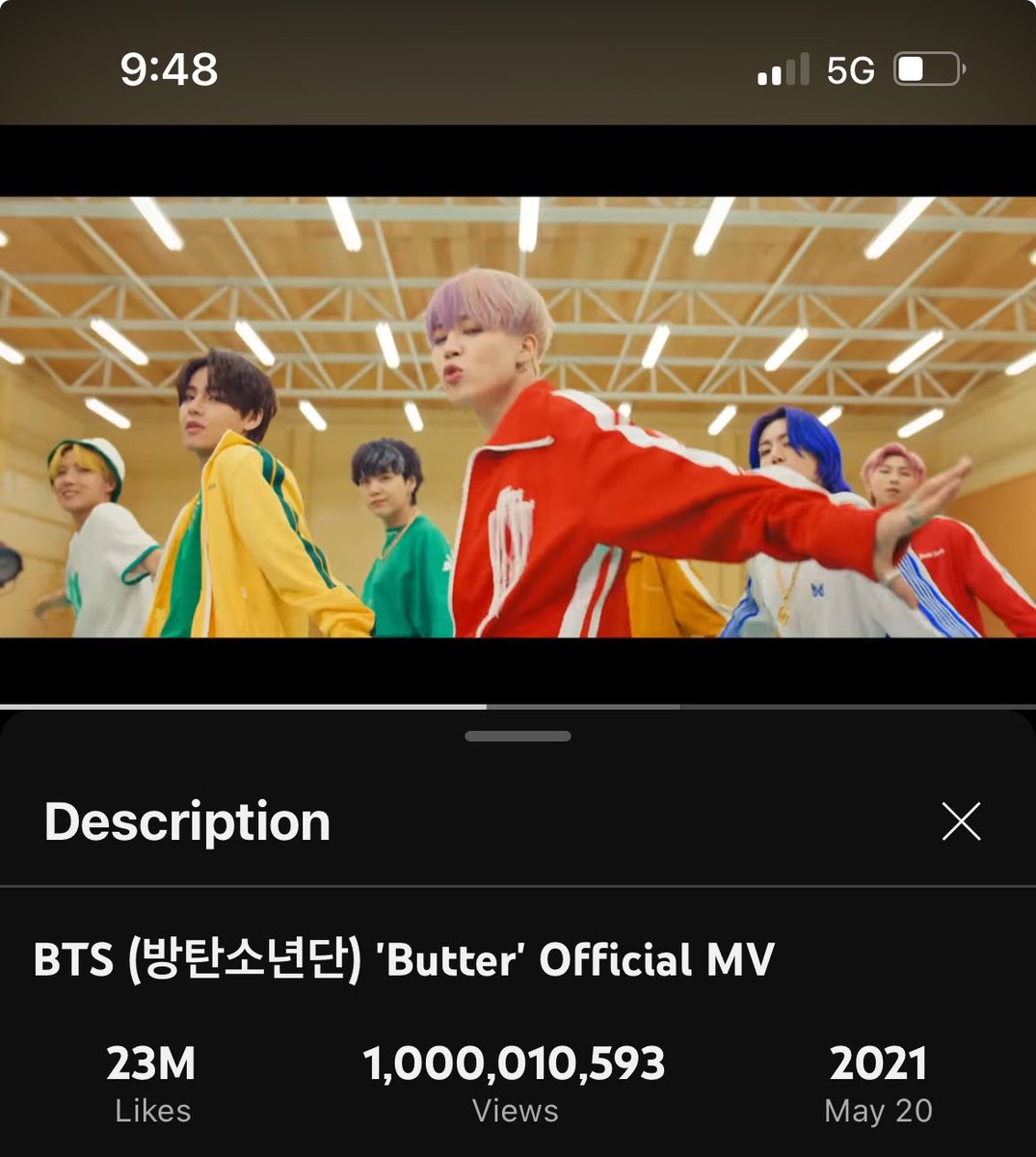 missmonkeyhill's tweet photo. Another 1 Billion MV for @BTS_twt!!!🧈 💜#Butter1BillionOnYT #ButterTo1B https://t.co/oeLqWnrG31