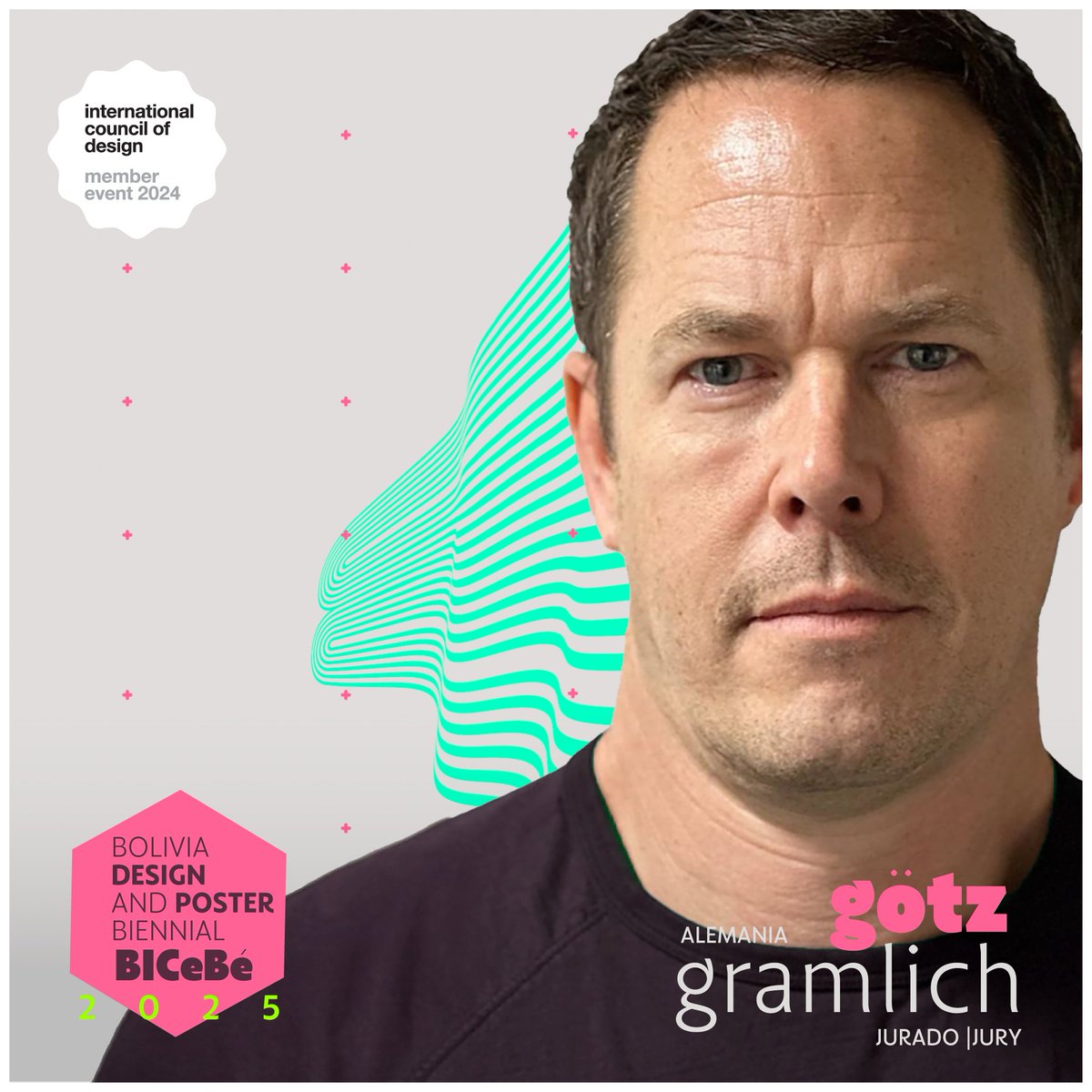 GÖTZ GRAMLICH | Alemania
Jurado | Jury
Convocatoria Internacional de Carteles BICeBé 2025
International Poster Call BICeBé 2025
.
#bicebe2025 #vivalabicebe #lacreatividadgobierna #bicebeepicentrocreativo