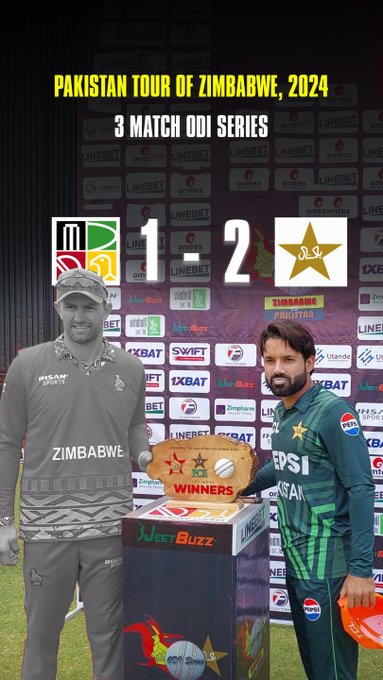 Pakistan won the series 2-1 after losing the opening game! 