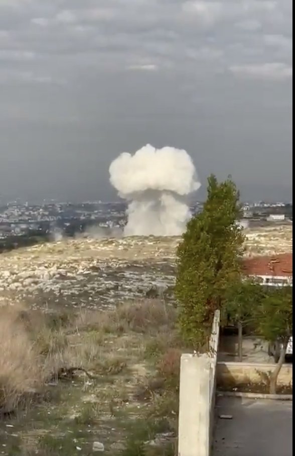 ejmalrai's tweet photo. #Israel violated the cessation of hostilities and bombed a location in #Sidone, south of #Lebanon, claiming it is a Hezbollah depo. https://t.co/0PYqmgNR2R