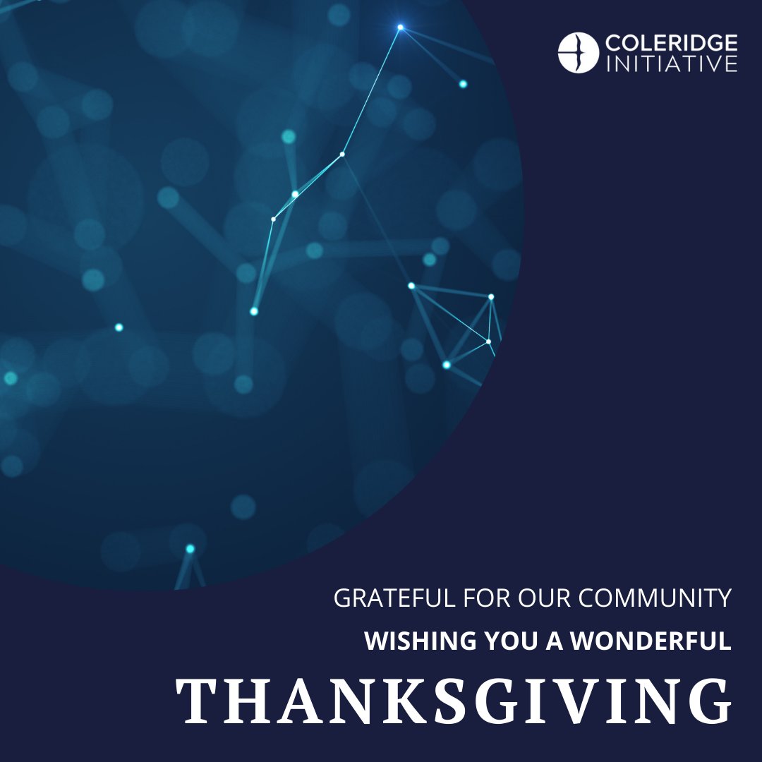 This Thanksgiving, we’re thankful for our amazing community of partners, collaborators, and supporters. Your commitment to improving data access and use for the public good inspires us daily.🍁💡

Wishing you a season of gratitude, connection, and growth. Happy Thanksgiving! 🦃✨