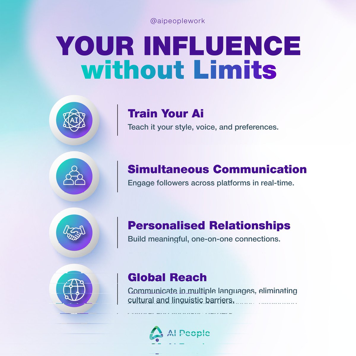 _AIPeople_'s tweet image. Find out what Ai can do for you with Ai people!

Follow for more updates

#aipeople #legacythroughai #knowledgepreservation