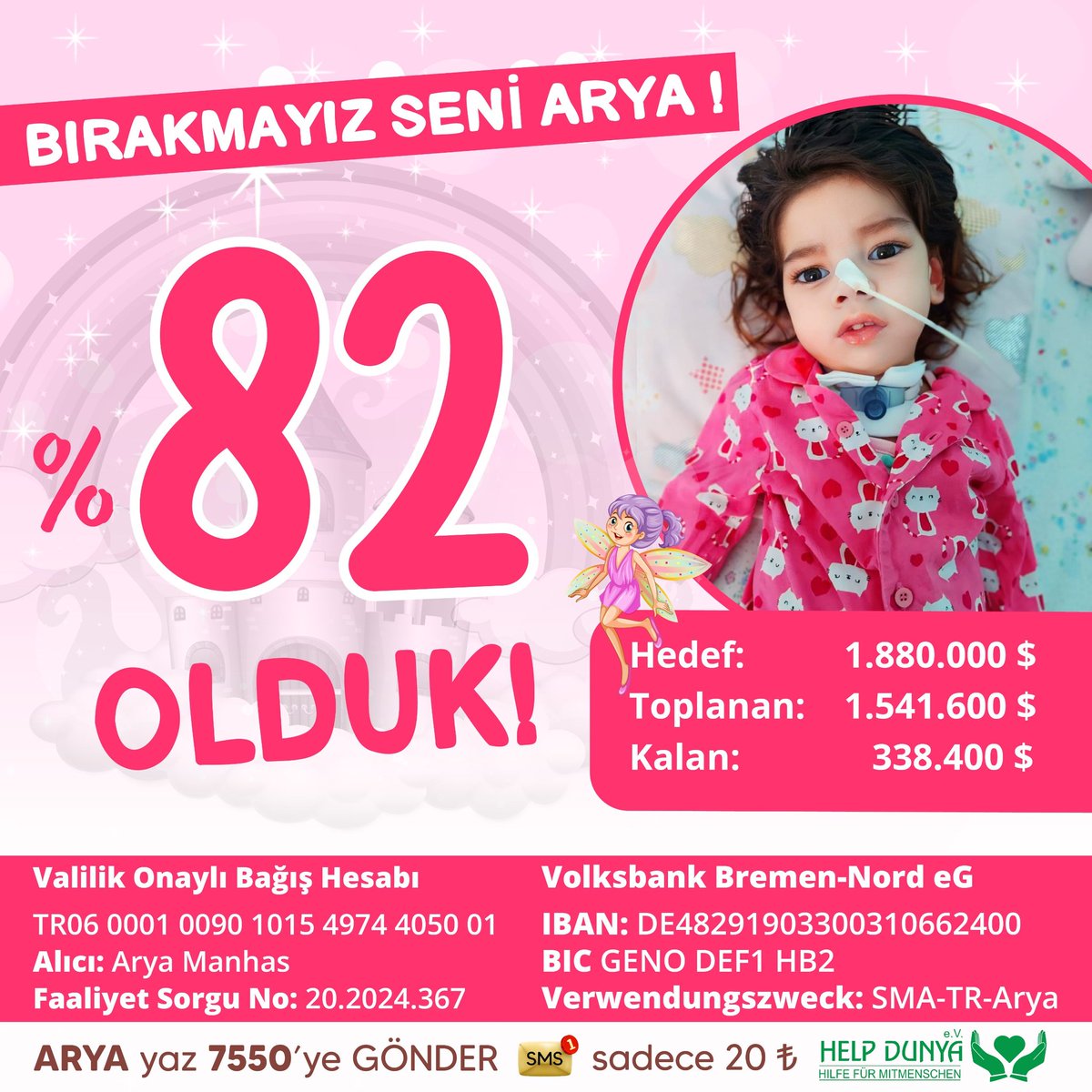 dmd_merteskici's tweet photo. Sevgili destekçilerimiz sizlerin sayesinde %82 ye ulaştık.

Kampanyanın bir an önce bitmesi için gönüllülere ihtiyacımız var. Arya'nın çıkaramadığı sesi olur musunuz?

SON 57 gün kaldı.. 🆘
#Temu #BugünGünlerdenGALATASARAY Turkcell Çöktü Mbappe #Perşembe Halep #TahirElci https://t.co/HSJDgTDMPc
