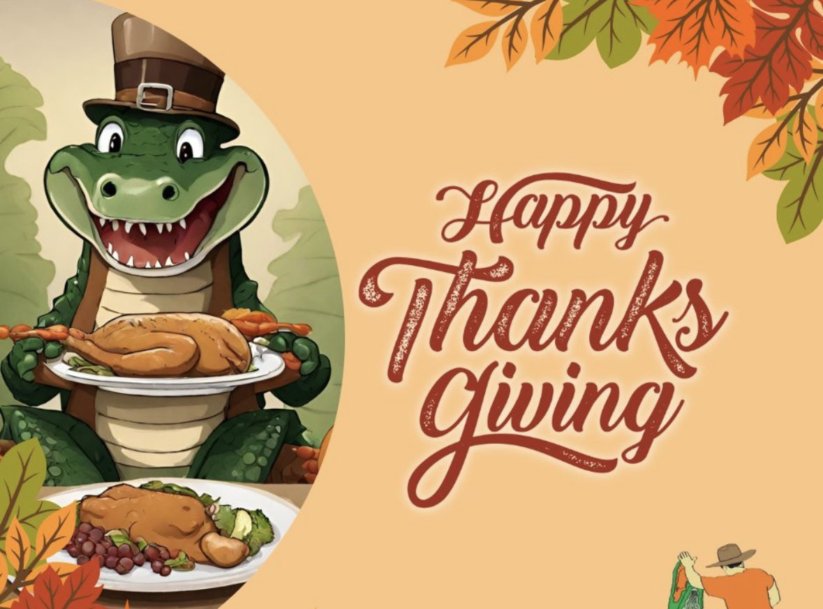 Happy Thanksgiving to everyone in our Gator Baseball Family! 🦃 🐊