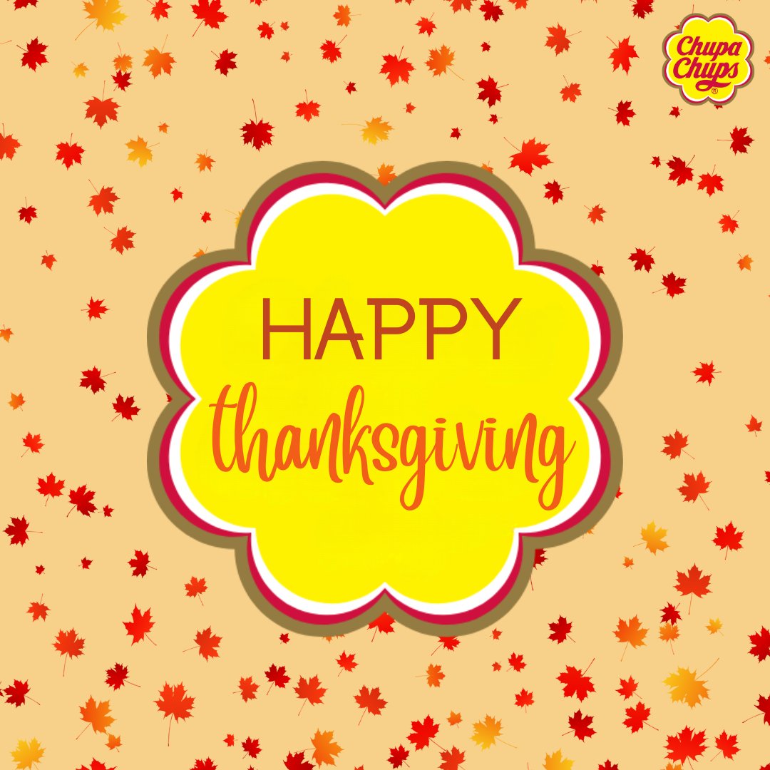 ChupaChupsUS's tweet photo. Wishing you and your loved ones a happy &amp; healthy Thanksgiving 🧡 ❤️ 💛 https://t.co/YEX4m2T8Ll