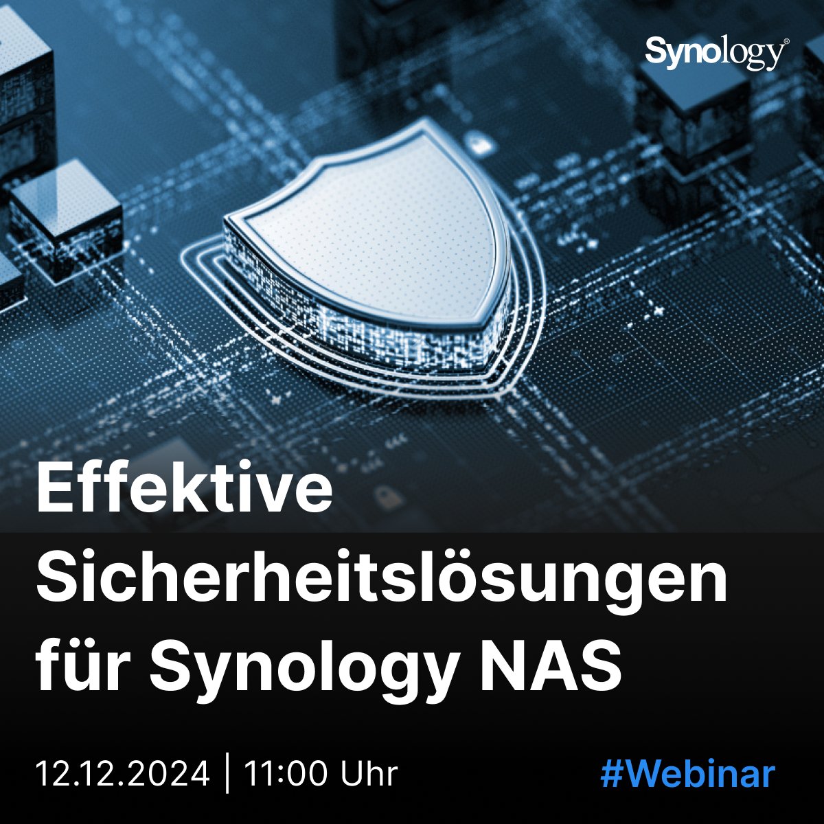 Sichert euer Synology NAS!🔒

Erfahrt, wie ihr Synology NAS effektiv absichern könnt. Entdeckt Sicherheitsstrategien, Best Practices und Backup-Lösungen!🛡️

📅 Termin: 12.12.2024, 11:00-12:00 Uhr

Jetzt anmelden: sy.to/cxrnr

#SynologyNAS #Datensicherheit #Webinar