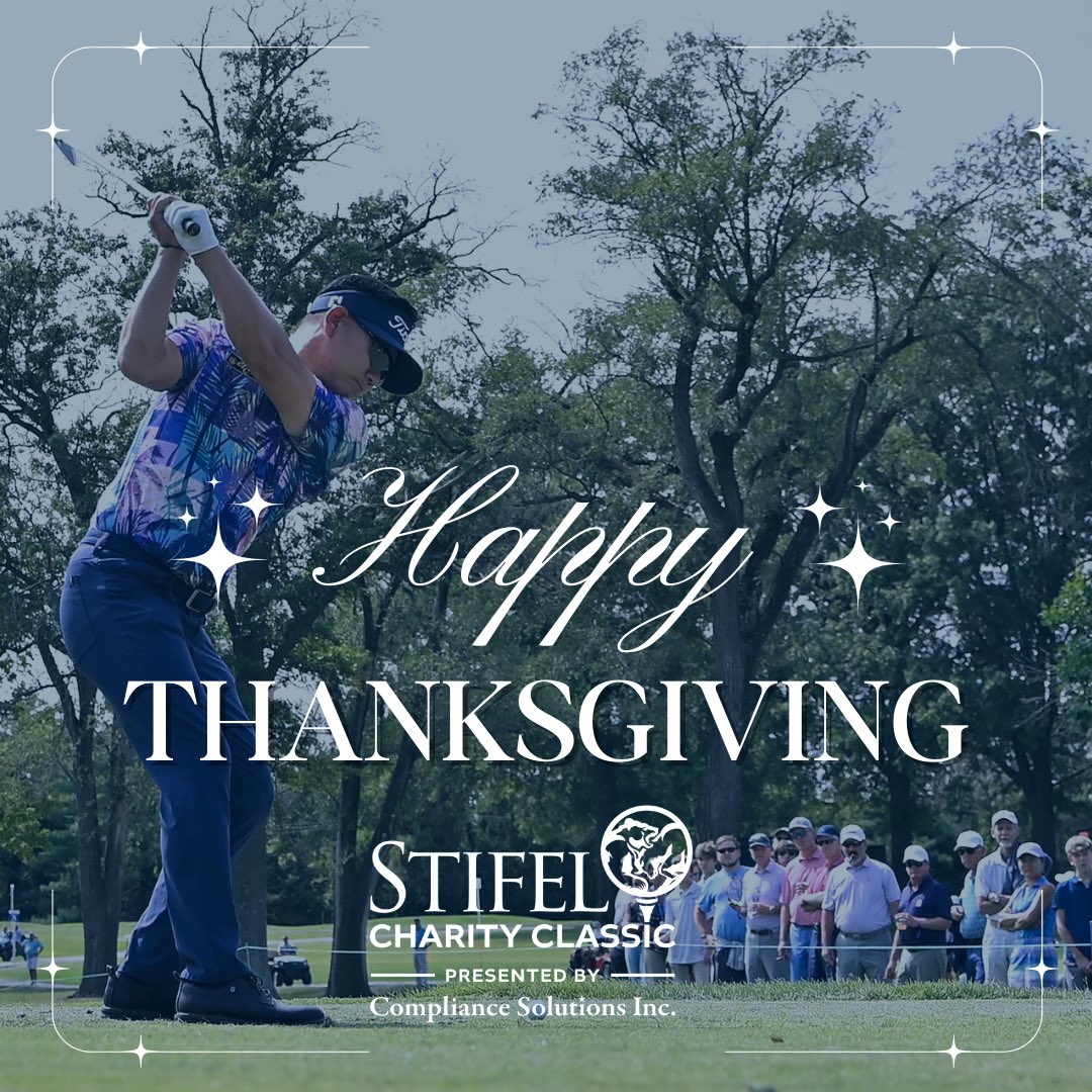 Happy Thanksgiving 🦃 #StifelCharityClassic