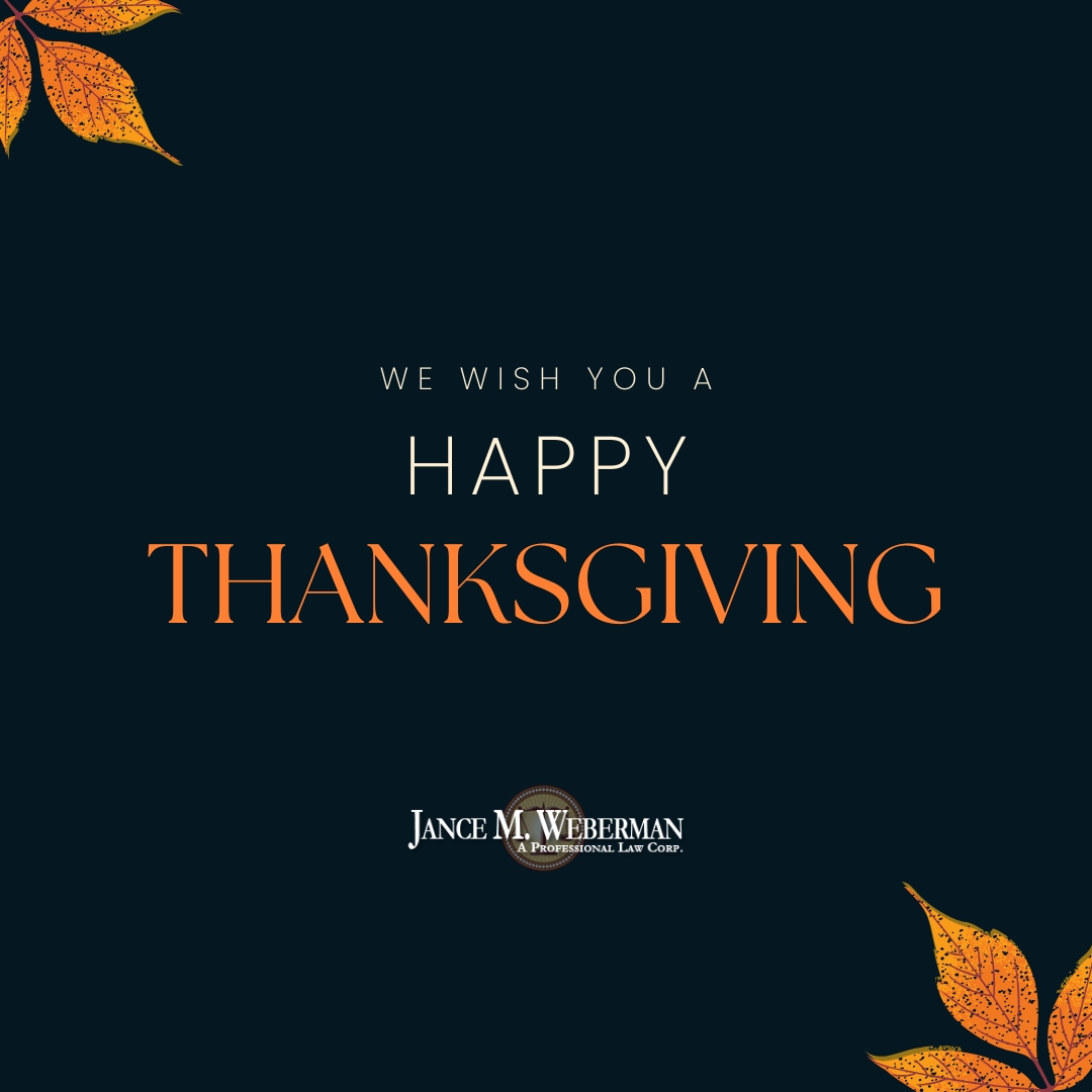 ✨Let the gratitude flow this Thanksgiving 🍂

📞(213) 386-9100
👉janceweberman.com/contact/ 

#lawyer #law #attorney #legal #lawfirm #justice #personalinjury #advocate #litigation #lawyering #abogados #police #LA #thanksgiving