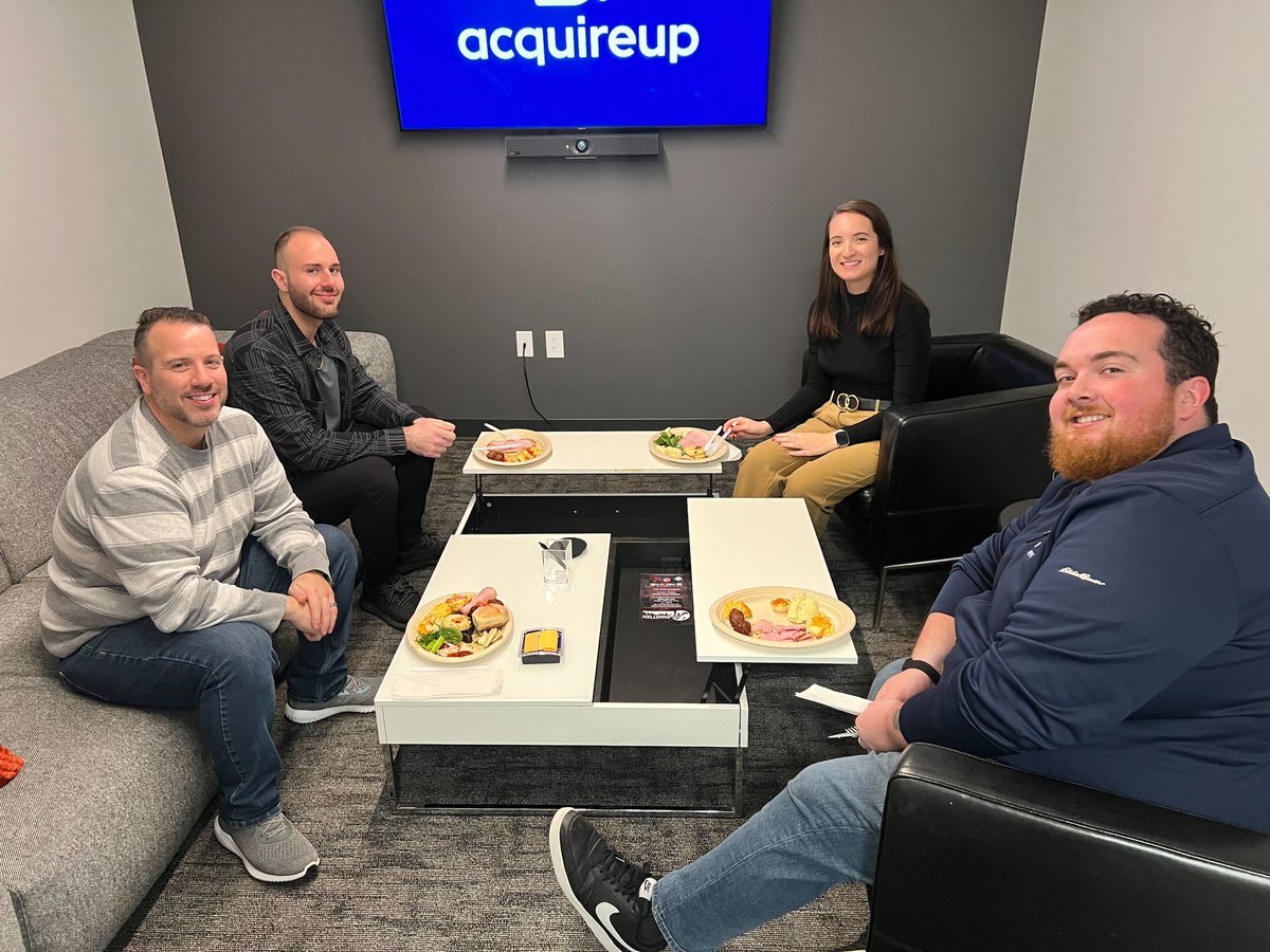 _acquire_up's tweet photo. Happy Thanksgiving from our family to yours! 🥧🦃 

Last week, we celebrated with an office potluck. The camaraderie was the perfect reminder of what this season is all about.

We hope you’re taking today to relax, recharge, and spend time with the people who matter most. ❤️ https://t.co/7Rl6DzRvwK