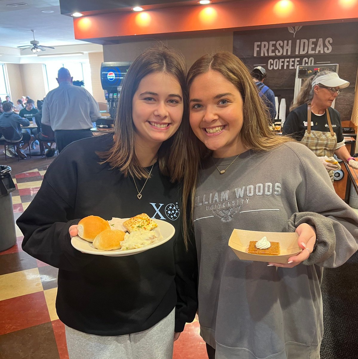 WilliamWoodsU's tweet photo. Happy Thanksgiving from The Woods! We're thankful for all of the incredible students, faculty, and staff that make William Woods University the home it is today. Enjoy these photos from WWU's Thanksgiving lunch, and have a fantastic holiday! https://t.co/haPdKOKeNy