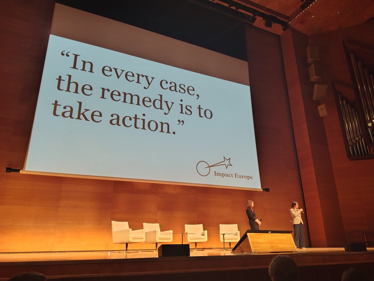 Seguimos en la #ImpactWeek, el encuentro europeo de referencia en #inversióndeimpacto. Una oportunidad para explorar tendencias globales y establecer alianzas para transformar nuestro modelo económico hacia uno más sostenible que garantice los derechos de la infancia.