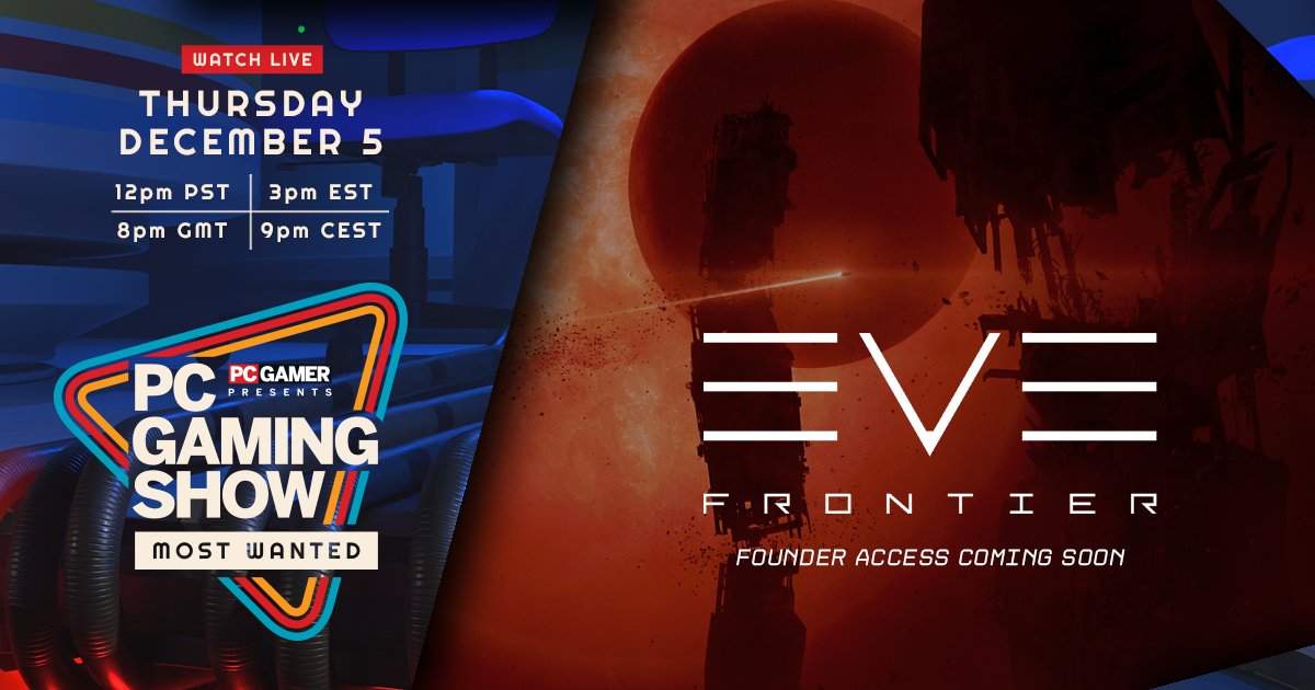 The Frontier is coming to the PC Gaming Show: Most Wanted 2024 - for a special look at EVE Frontier, catch us and <a href="/pcgamer/">PC Gamer</a> next Thursday starting at 8pm UTC / 3pm EST / 12pm PST.

#EVEFrontier #PCGamingShow