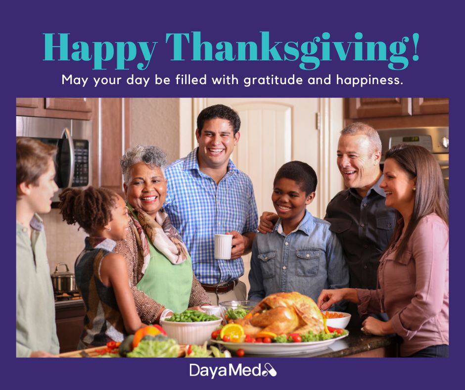 Dayamed2's tweet photo. 🍂 Happy Thanksgiving from Dayamed! 🦃 We're grateful for your trust as we support your health journey. Wishing you a day filled with gratitude, joy, and wellness. 🧡 What are you thankful for this year?  #Dayamed #prescriptionhelp #MedicationManagement #digitalhealth #pharma https://t.co/62eWrqig6K