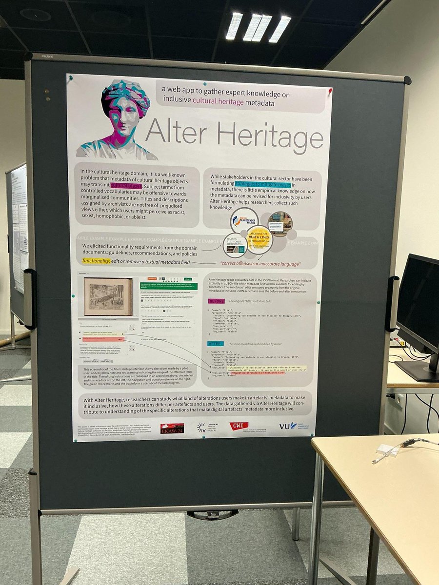 Arto Bendiken (@bendiken) on Twitter photo Alter Heritage: a Web App to Gather Expert Knowledge on Inclusive Cultural Heritage Metadata
by Andrei Nesterov (<a href="/and_nesterov/">Andrei Nesterov</a>), Laura Hollink (<a href="/laurahollink/">Laura Hollink</a>), and Jacco van Ossenbruggen (<a href="/jrvosse/">Jacco van Ossenbruggen</a>) from the Human-Centered Data Analytics Group at Centrum Wiskunde & Informatica Alter Heritage: a Web App to Gather Expert Knowledge on Inclusive Cultural Heritage Metadata
by Andrei Nesterov (<a href="/and_nesterov/">Andrei Nesterov</a>), Laura Hollink (<a href="/laurahollink/">Laura Hollink</a>), and Jacco van Ossenbruggen (<a href="/jrvosse/">Jacco van Ossenbruggen</a>) from the Human-Centered Data Analytics Group at Centrum Wiskunde & Informatica