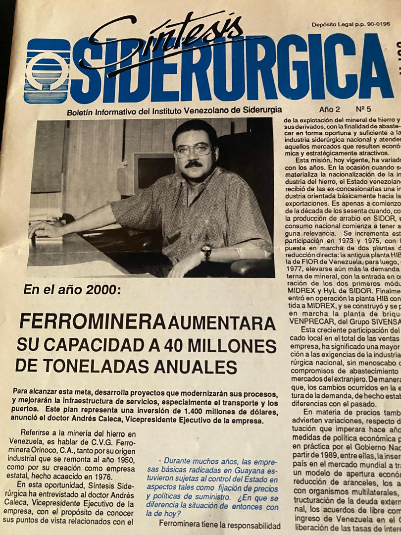 ajcaleca's tweet photo. #TBT Ferrominera Orinoco, circa 1992. Para allá íbamos a toda velocidad... pero llegó el chavismo y acabó con todo. Nuestra enorme tragedia. https://t.co/3GiKWvY8g6