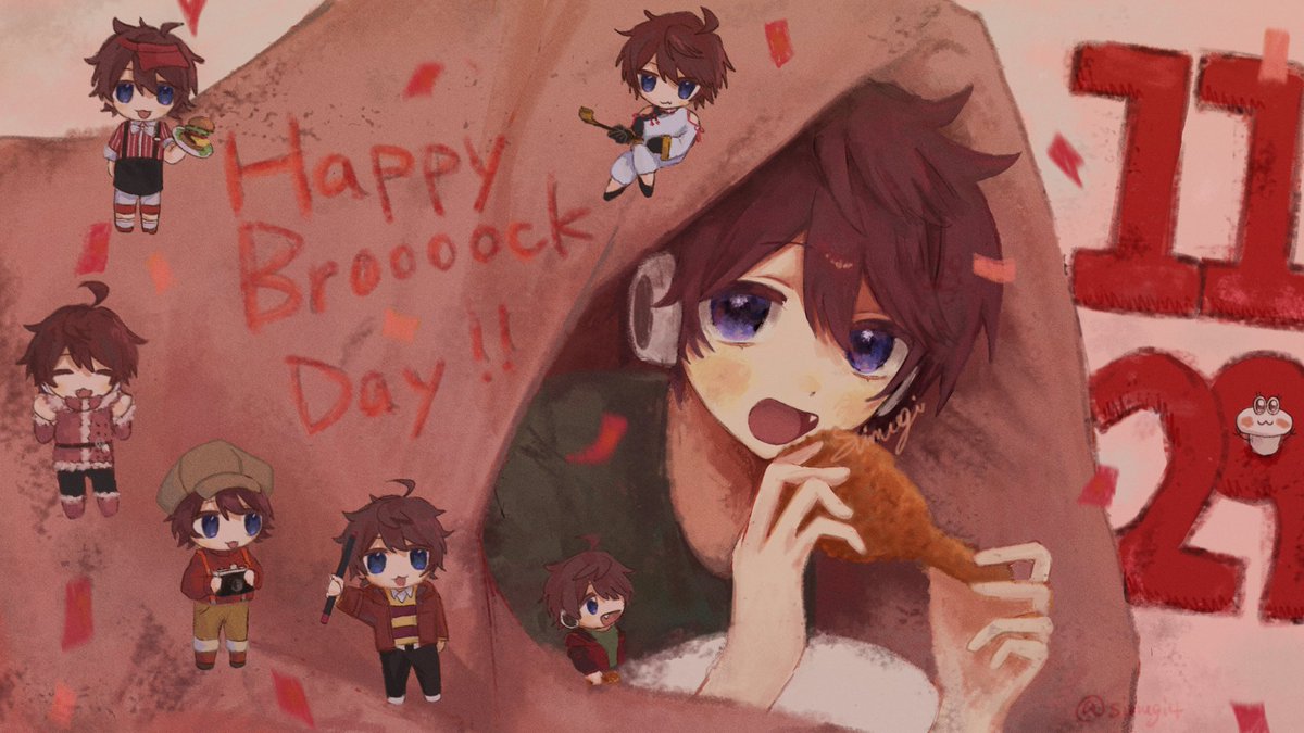 simugi4's tweet photo. #Broooock誕生祭2024 
1129！Broooockさんおめでとうございます🥳
幸せな日々が訪れますように！ https://t.co/YTHAq6UCLY