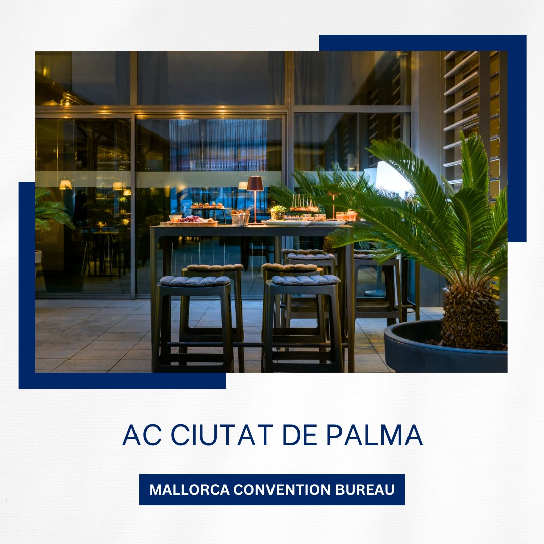 Situado a solo 50 metros del Paseo Marítimo, el AC Hotel Ciutat de Palma es el lugar ideal para la celebración de eventos y reuniones de negocios en nuestra capital. El hotel ofrece cómodas habitaciones, además de servicios pensados para facilitar cualquier reunión.