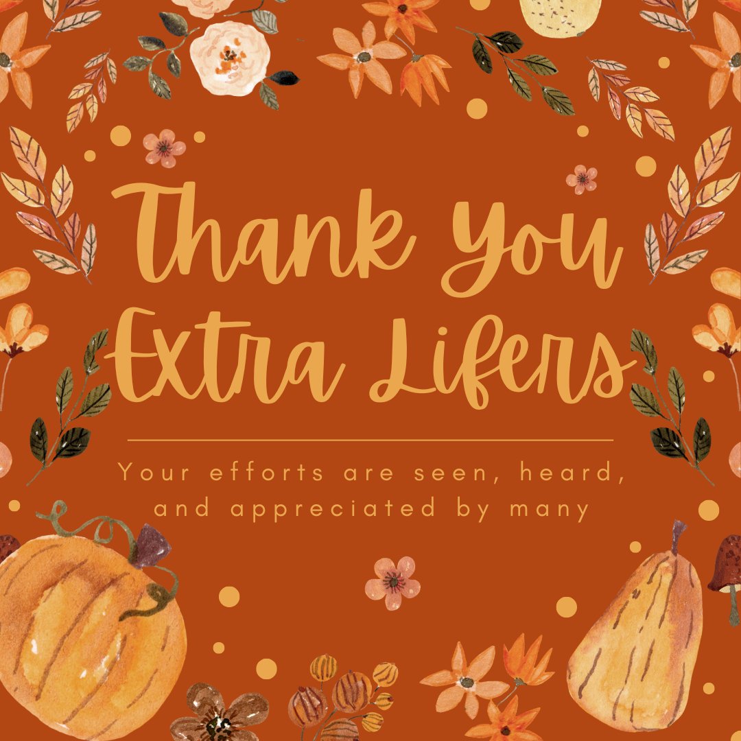 Today, we would like to express our gratitude for the #ExtraLife community as a whole! We are grateful to be surrounded by so many incredible gamers who are all working hard to #changekidshealth. Your efforts are seen, heard, and appreciated by many.

#thankful #kidscantwait