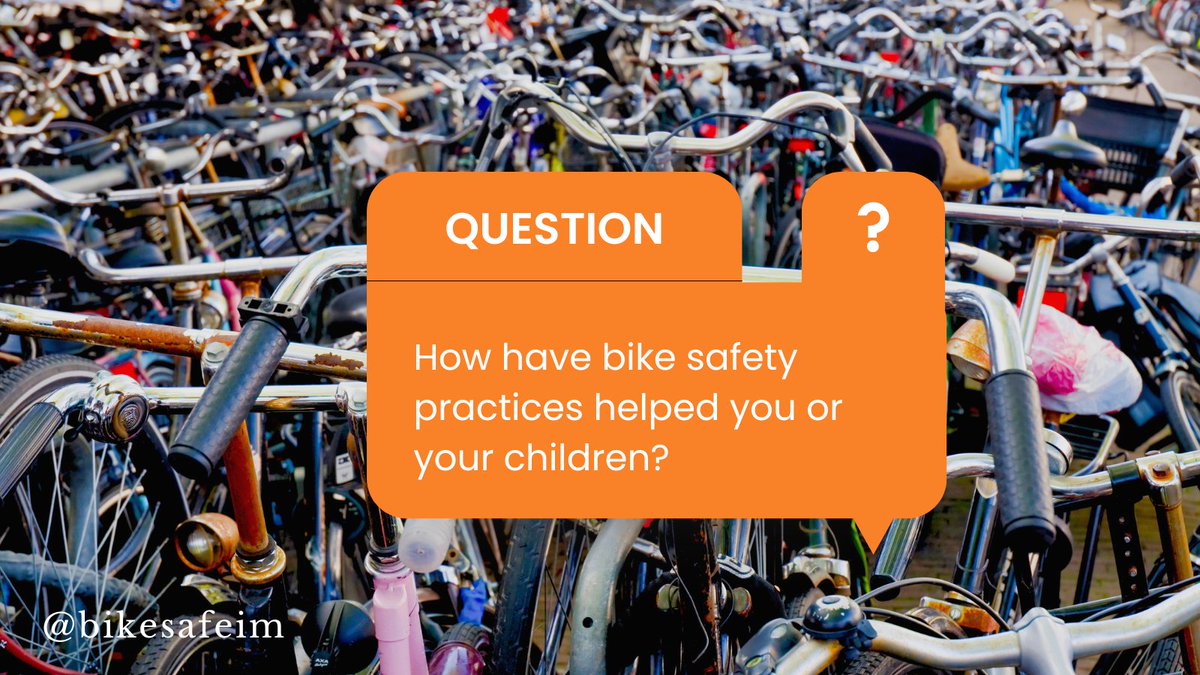 BikeSafeIM's tweet photo. Share your bike safety stories! 🚴‍♂️💬 Have safety practices helped you or your kids while biking? We want to hear how! 

Comment below and let’s build a safer biking community together.

#BikeSafeIM #BikeSafety #CyclingCommunity https://t.co/uNDMhTW26t