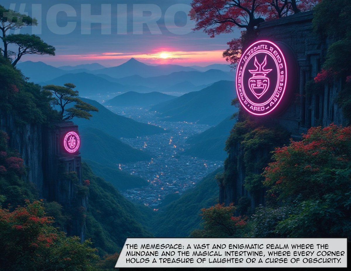 IchiroInuETH's tweet photo. #ICHIRO: The tale of a legendary Shiba Inu Samurai

Part #1: The #Memespace

"The memespace is the world where memes achieve life through likes, shares, and comments. The ground itself sparkles with the remnants of past viral hits, each piece shimmering with the potential to ignite new waves of popularity. Here, fortune hunters roam, seeking the next big meme that could elevate them to legendary status among meme creators."