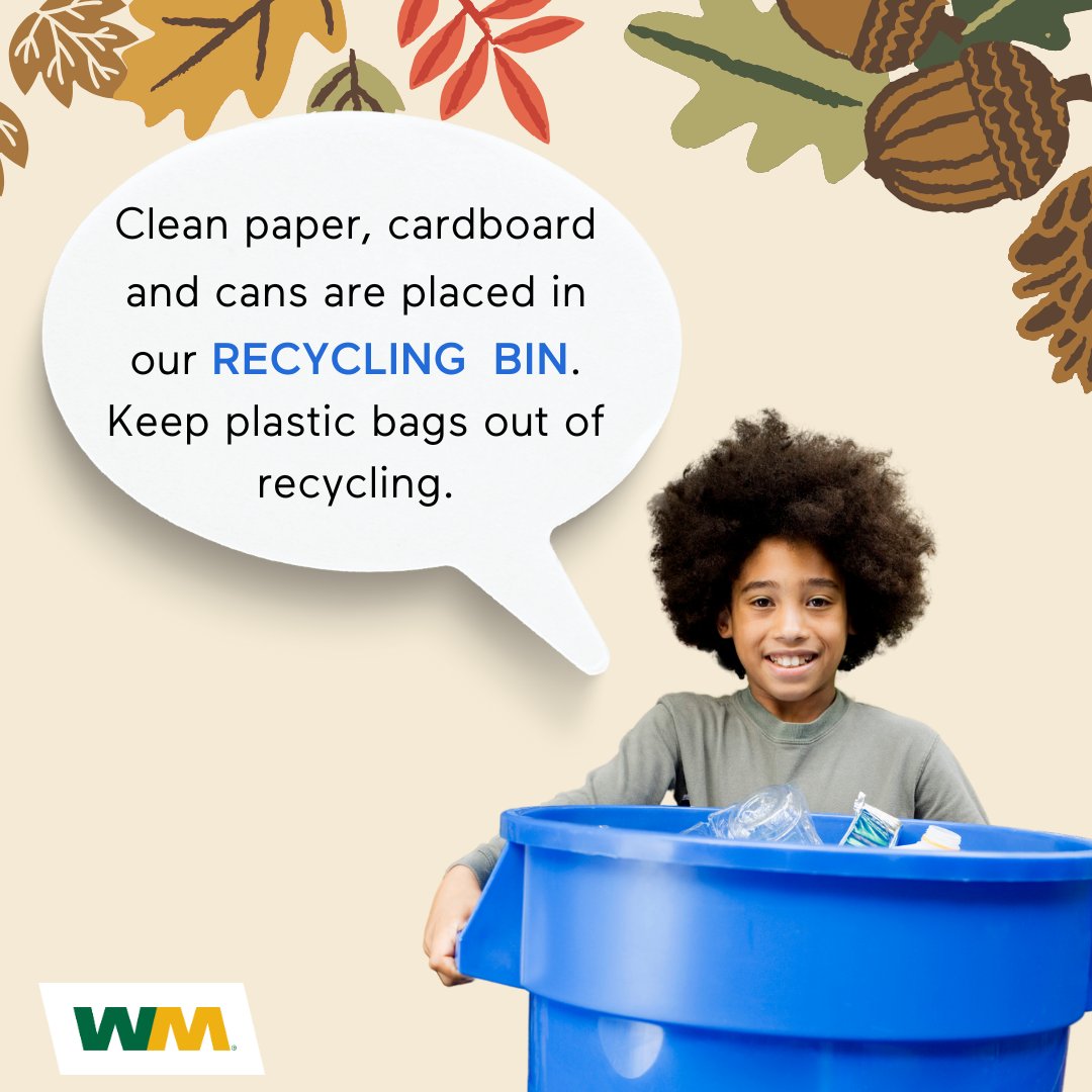 WM_SoCal's tweet photo. Are you ready for Thanksgiving?
If you're unsure how to recycle and reduce your waste, don't worry—our young recyclers are here to help! Check out their amazing tips to make this holiday more sustainable. ♻️💚
#WMSoCal #RecyleRight #FoodWaste #SB1383 https://t.co/2hPtny7iYv