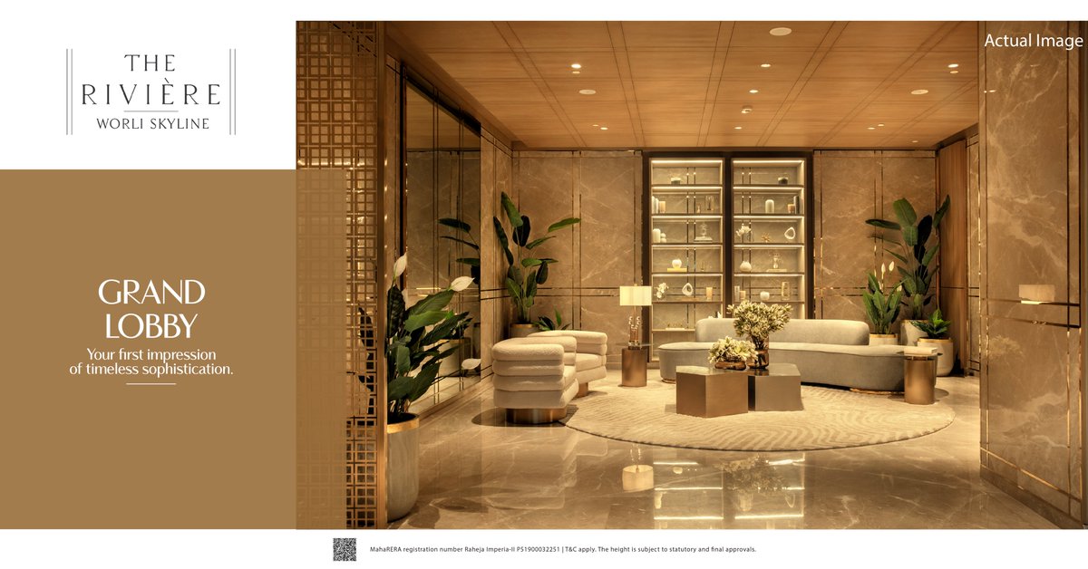 RahejaUniversal's tweet photo. Discover a lobby that transcends class, embodying the essence of refined living and eternal grandeur.

#RahejaUniversal #TheRiviere #WorliSkyline #GrandEntrance #EnduringElegance #LuxuryLiving #LuxuryLifestyle #RefinedInteriors #Worli #RealEstate https://t.co/ZMJyY92lS1