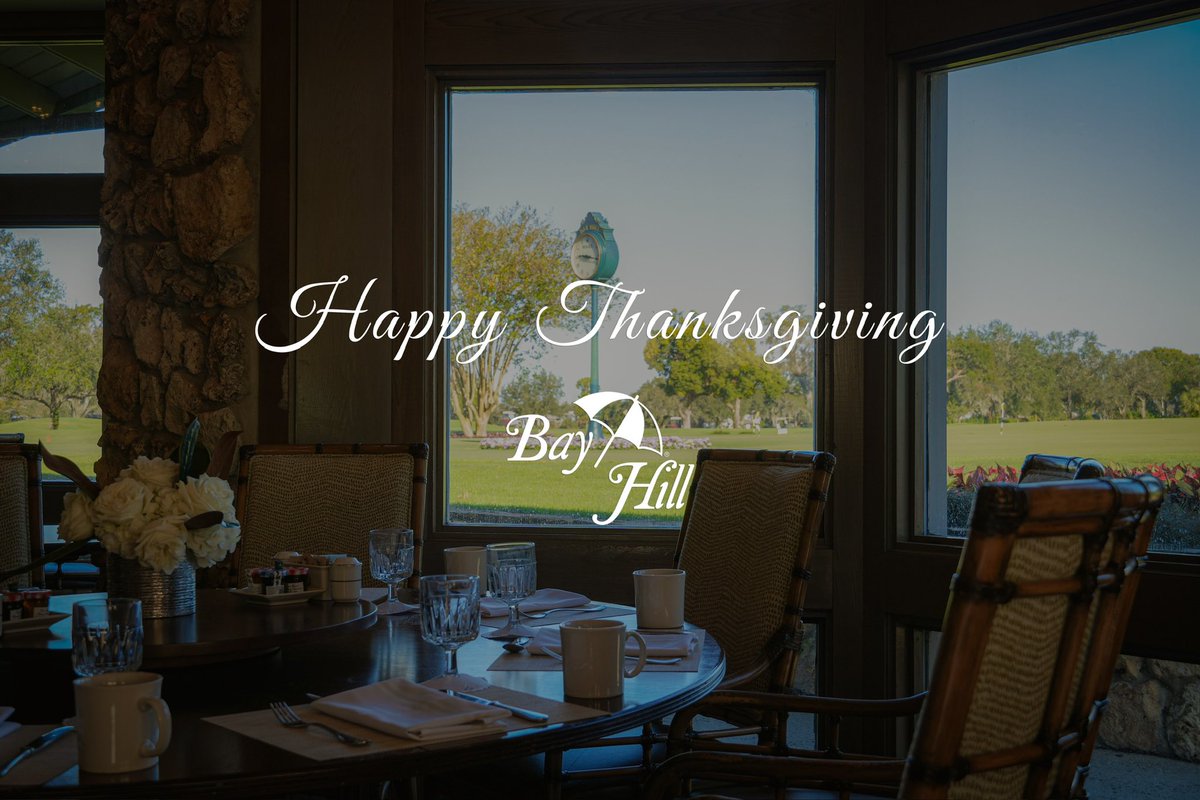 APBayHill's tweet photo. Grateful for the joy of gathering around the table with loved ones. ❤️🦃 🍽️ 

We here at Bay Hill Club &amp; Lodge wish you all a warm and joyful Thanksgiving surrounded by family and friends!

#BayHill | #Thanksgiving https://t.co/qJLOc6MVKl