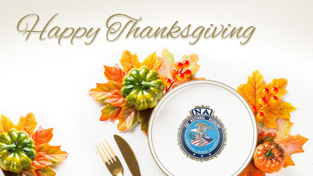 FBINAAQuantico's tweet photo. With a grateful heart, we wish you and your family a safe and memorable Thanksgiving! 🦃💗🍽️ #Thanksgiving #FBINAA #Grateful #Thankfu https://t.co/uxL1FfnbtH