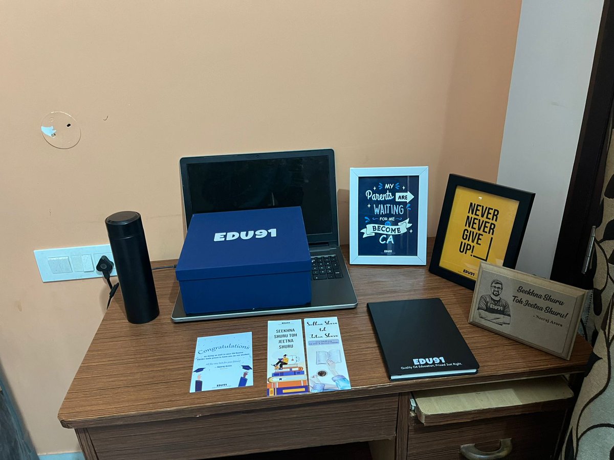 TheAkash_4's tweet photo. "๐ Heartfelt thanks to @neerajarora91 sir for these amazing gifts! ๐๐ These goodies now brighten my study table and keep me motivated for the final journey!. Thanks a lot for these amazing gifts ๐
#icai #caexams #edu91 #auditislove https://t.co/jqwLZ1foRP