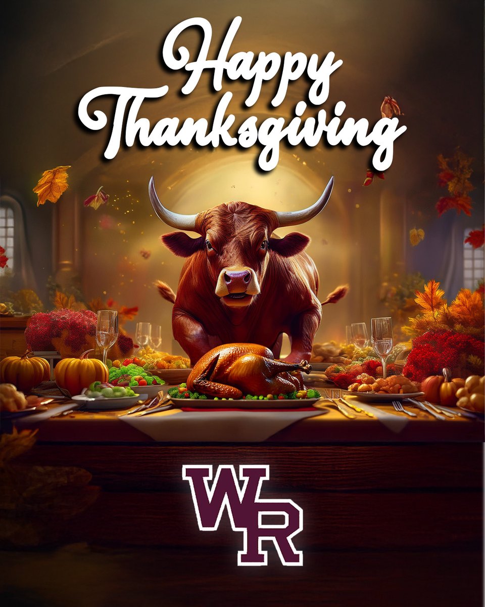 WGRanchFootball's tweet photo. Happy Thanksgiving Bulls Nation!

#WiregrassFootball #GoBulls #RanchLife #HornsUP https://t.co/wBhlhjmmWs