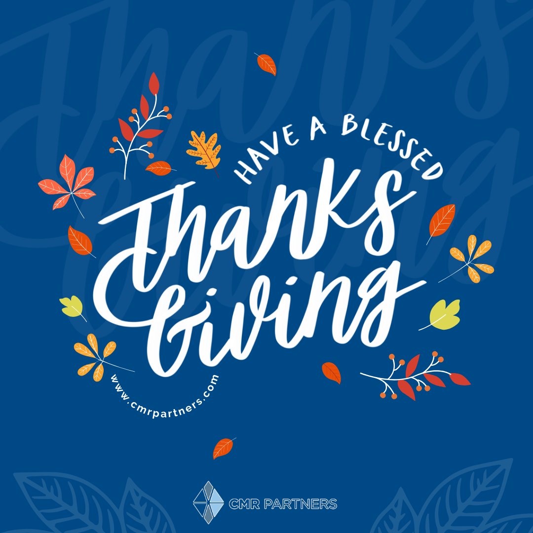 cmrpartners's tweet photo. Happy Thanksgiving from the CMR Partners team! We're grateful for the amazing team, clients, and partners who make everything possible. Wishing everyone a day filled with warmth, joy, and good company. 🍁 https://t.co/S0M52Wmihf