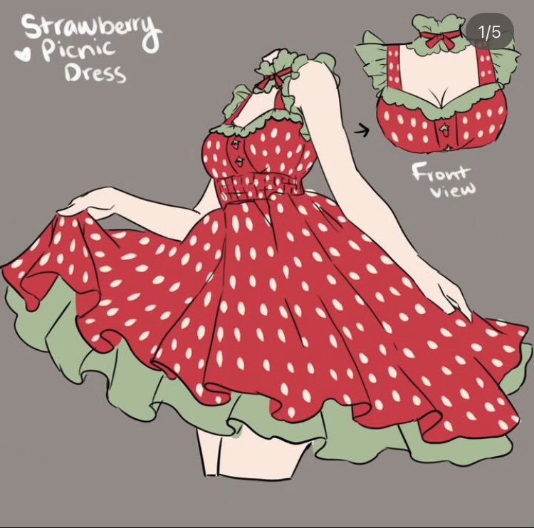 minionrose13's tweet photo. @mochipanco My favorite is any of the strawberry outfits and of course the mushroom dress https://t.co/0jQLvL5AC4
