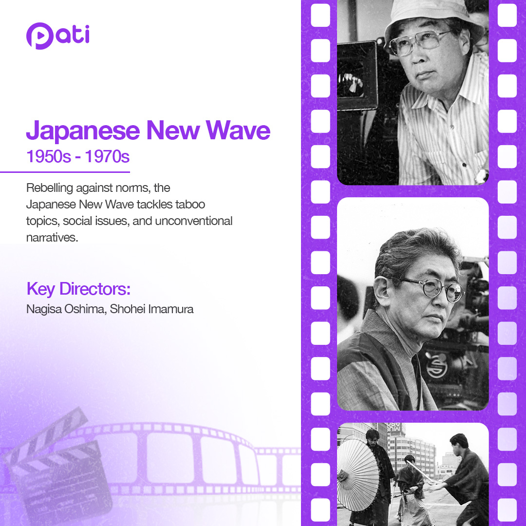 patiplayglobal's tweet photo. When breaking all the rules was the point. Directors like Oshima and Imamura turned cinema on its head, tackling taboo topics and making sure you never looked at Japanese culture the same way again. 🍿
Ready for a rebellious ride? 😏
#JapaneseNewWave #Cinephile #worldcinema https://t.co/qzl77Vq9Gq