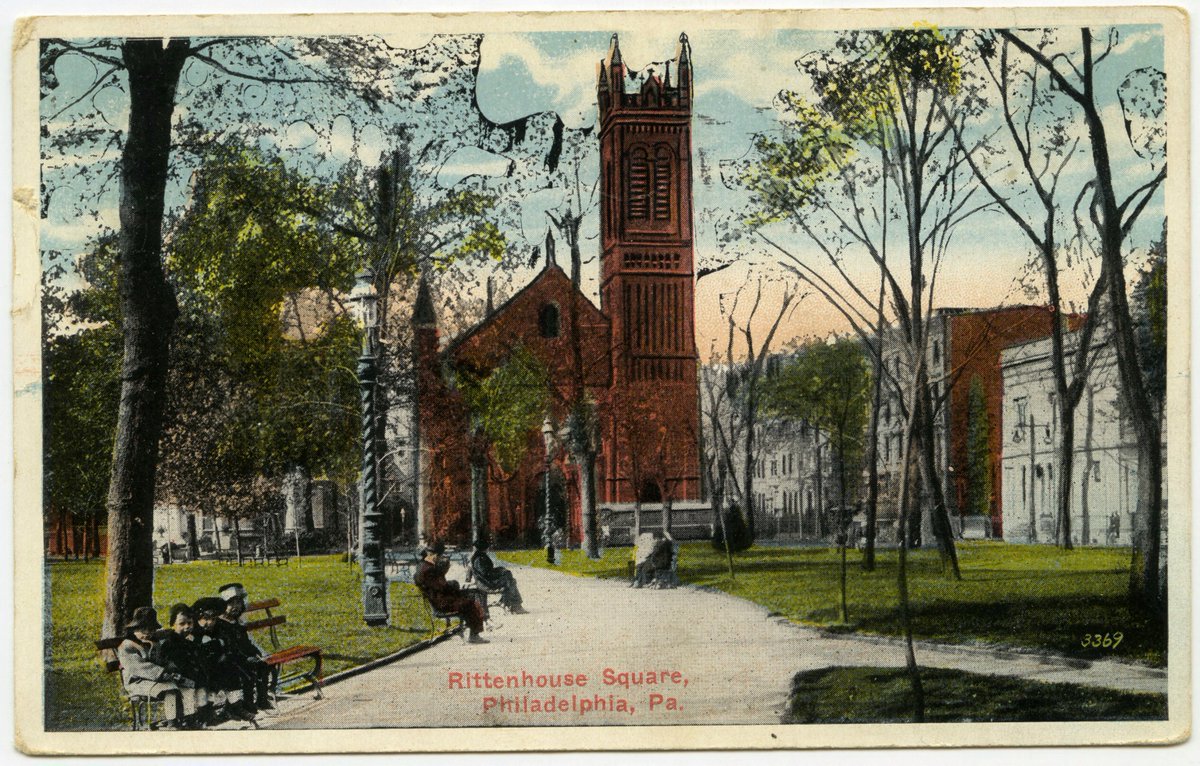 Today, we're thankful for you, for books, and for the city of Philadelphia! 

Postcard: “Rittenhouse Square,” 1915. From the Robert M. Skaler Postcard Collection, Athenaeum of Philadelphia

#Thanksgiving #RittenhouseSquare #VintagePostcard
