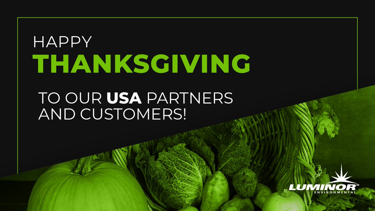 LuminorUV's tweet photo. Happy Thanksgiving to our American friends! While we remain open this Friday in Canada, we hope you enjoy your long weekend!

 #uvwatertreatment #uvwaterdisinfection #waterquality #luminoruv https://t.co/dv33wQvI2z