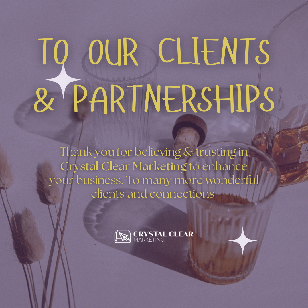 CrystalClearMkt's tweet photo. Just taking a moment to pause and reflect on the amazing connections we’ve made along this journey! To our incredible clients and partners, your trust and support inspire us every day. 

Let's keep building dreams together—thank you for being part of this adventure! 💛✨ https://t.co/Rp5l9vcxeM