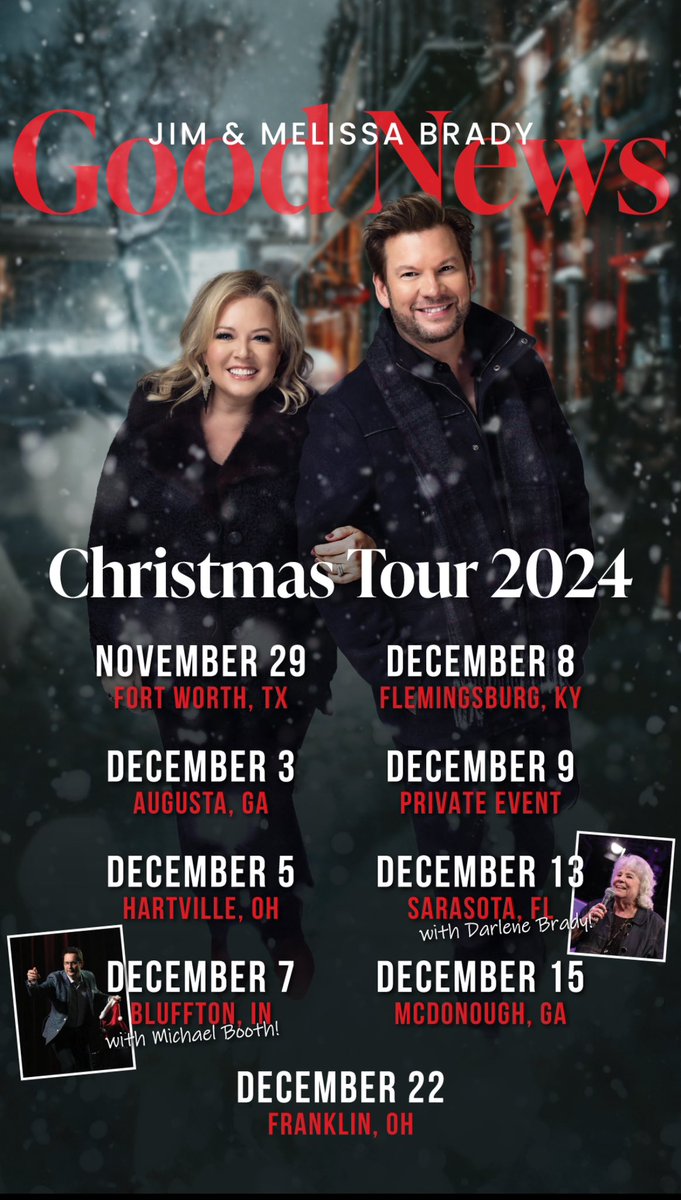 We’d love to see you at these upcoming concerts!
<a href="/Daywind_Music/">Daywind Music</a> <a href="/HarperAgency/">Harper Agency</a>