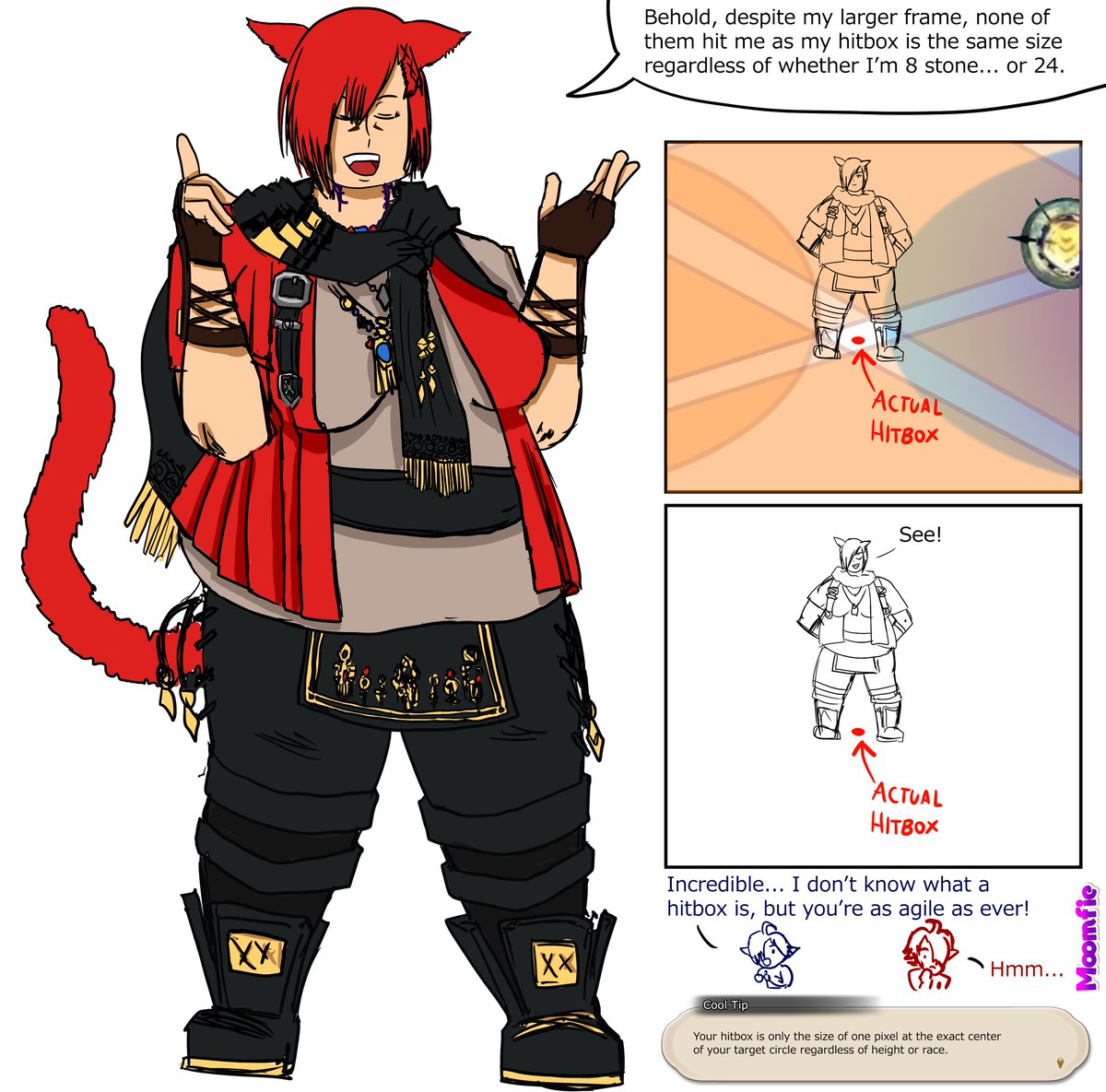 So I went a little overboard with the OnlyFans art for the week...

Drew a whole two page FFXIV comic about a fat G'raha Tia.

Wanted to do an illustration this week that wasn't the stereotypical comedy at a fat person's expense

DL/Watermarkless versions on OF per usual.