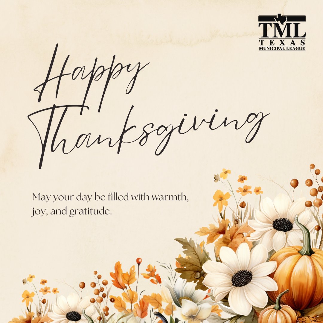TML wishes you and your family a happy Thanksgiving!
