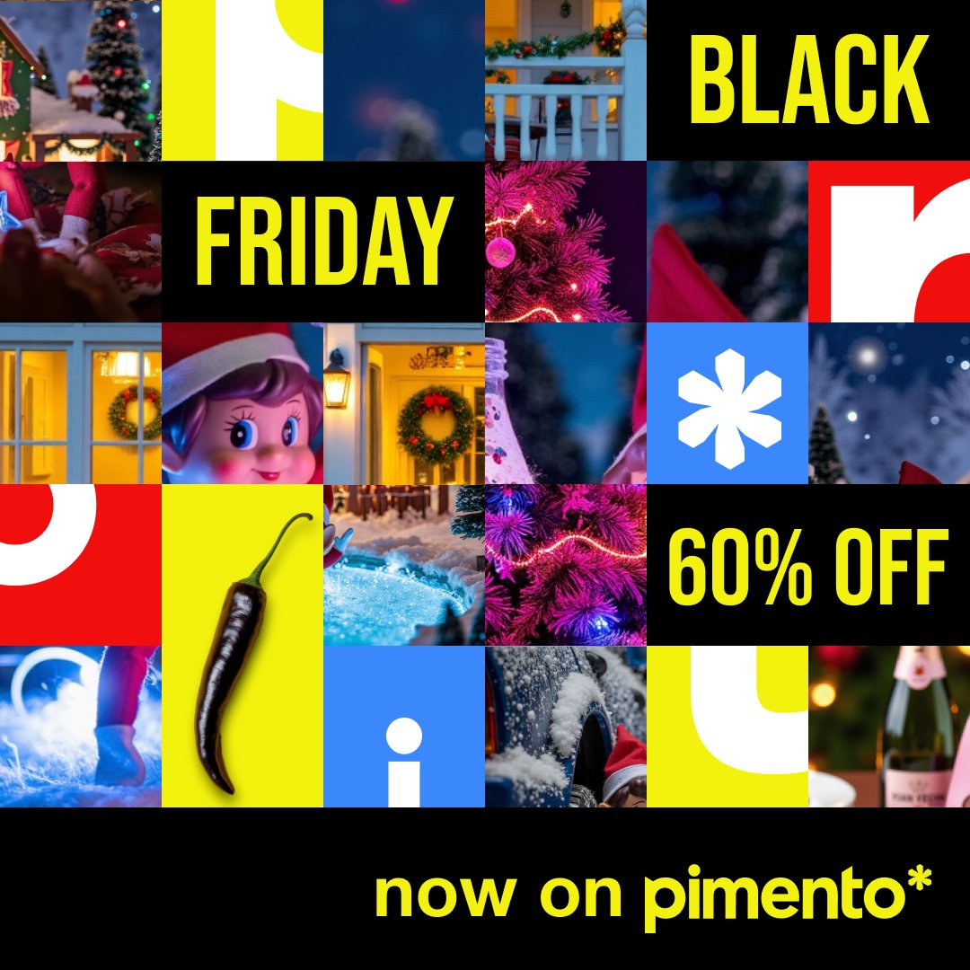 PimentoDesign's tweet image. ⚡️ Upgrade your marketing game – at half the price! ⚡️

Create unique images to your style, brand, product or character and download stunning visuals. Get 50% off on monthly plans with code PimentoBlackFriday50 - 60% off on yearly plans with PimentoBlackFriday60 #BlackFriday 💥