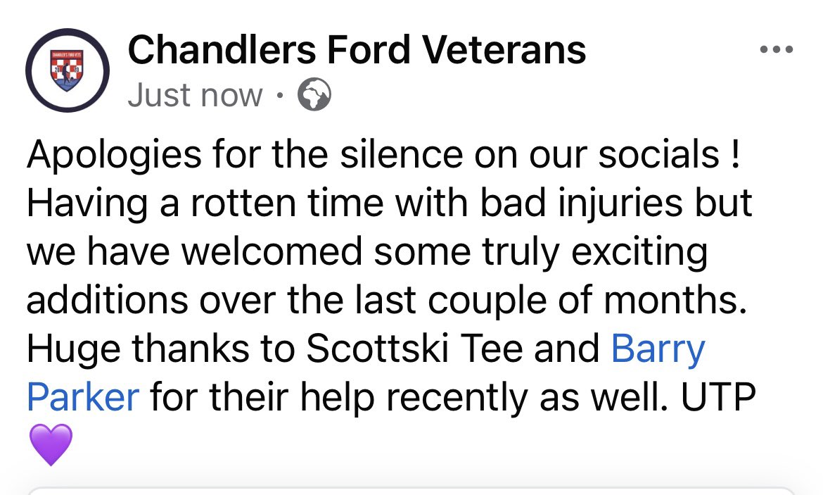 Chandlers Ford Vets FC tweet media