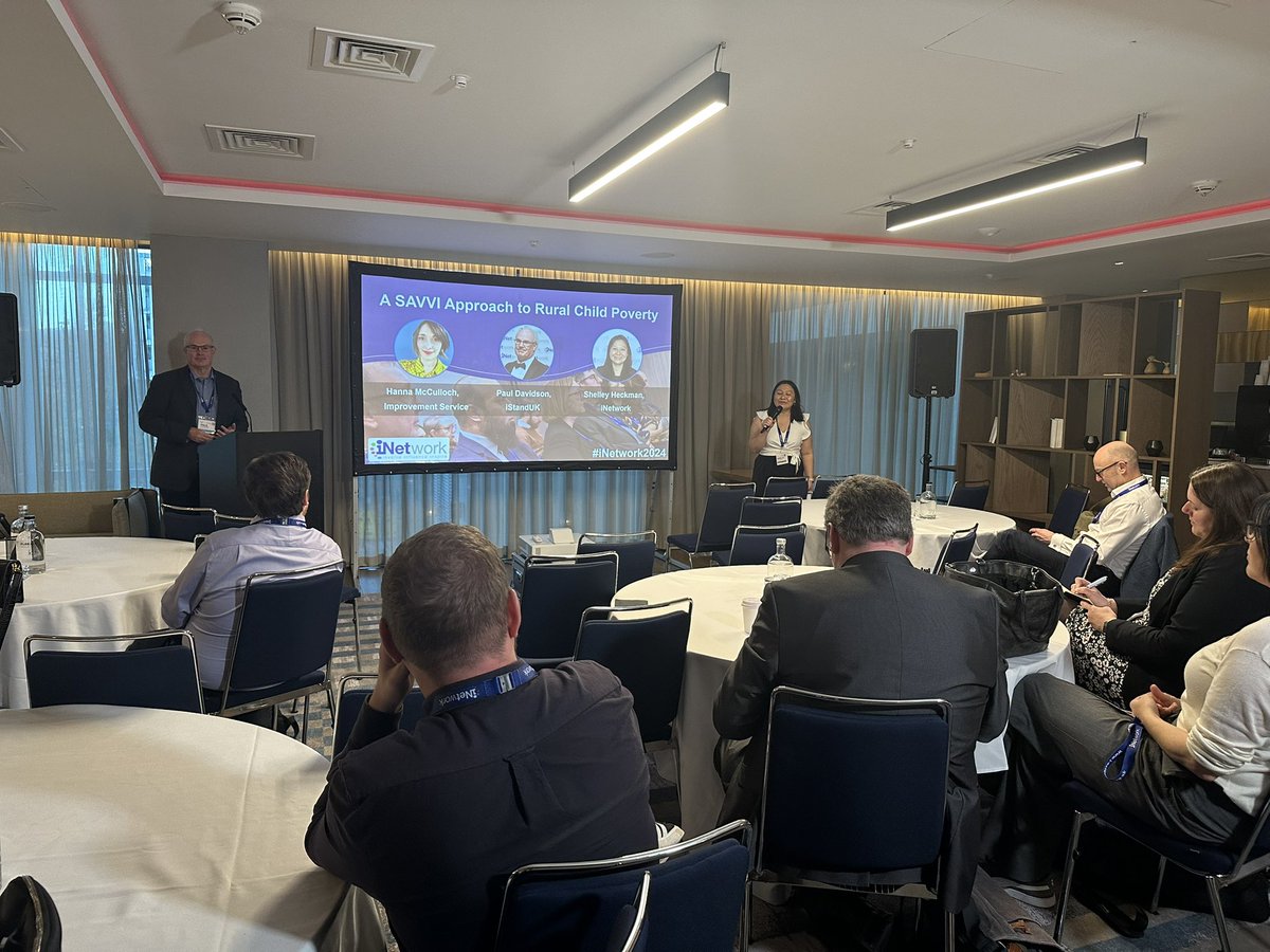 Our very own <a href="/shelleyheckman/">Shelley Heckman</a> and Paul Davidson, <a href="/istanduk/">iStandUK</a> are joined by Hanna McCulloch, <a href="/improvserv/">Improvement Service</a> to share an overview of SAVVI, specifically focusing on the Scottish Rural Child Poverty project #iNetwork2024