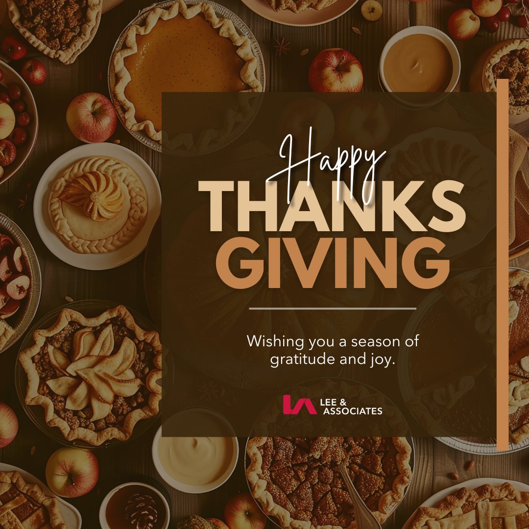 Happy Thanksgiving from all of us at Lee &amp; Associates of Eastern PA! 🍁🦃 This season, we're grateful for our amazing clients, partners, and team who make everything we do possible.