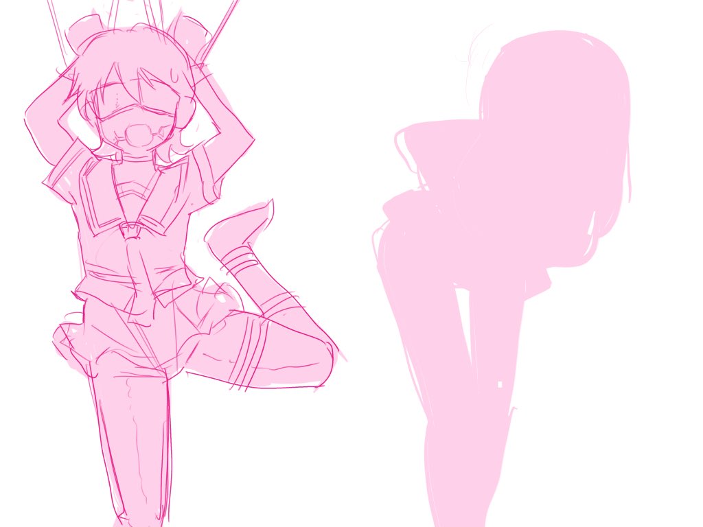 WIP2+アナザーゆっこ麻衣ラフ 