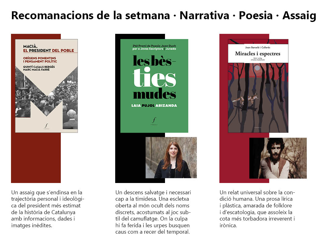 editorialfonoll's tweet photo. 3  llibres ben diferents perquè tenim un catàleg  divers  per a interessos. La trajectòria més personal i vital de Macià, juntament amb el poemari guanyador del 24è Premi Joan  Duch, i un clàssic de la literatura  catalana contundent en el missatge i  sense concessions. https://t.co/BclKno3vIa
