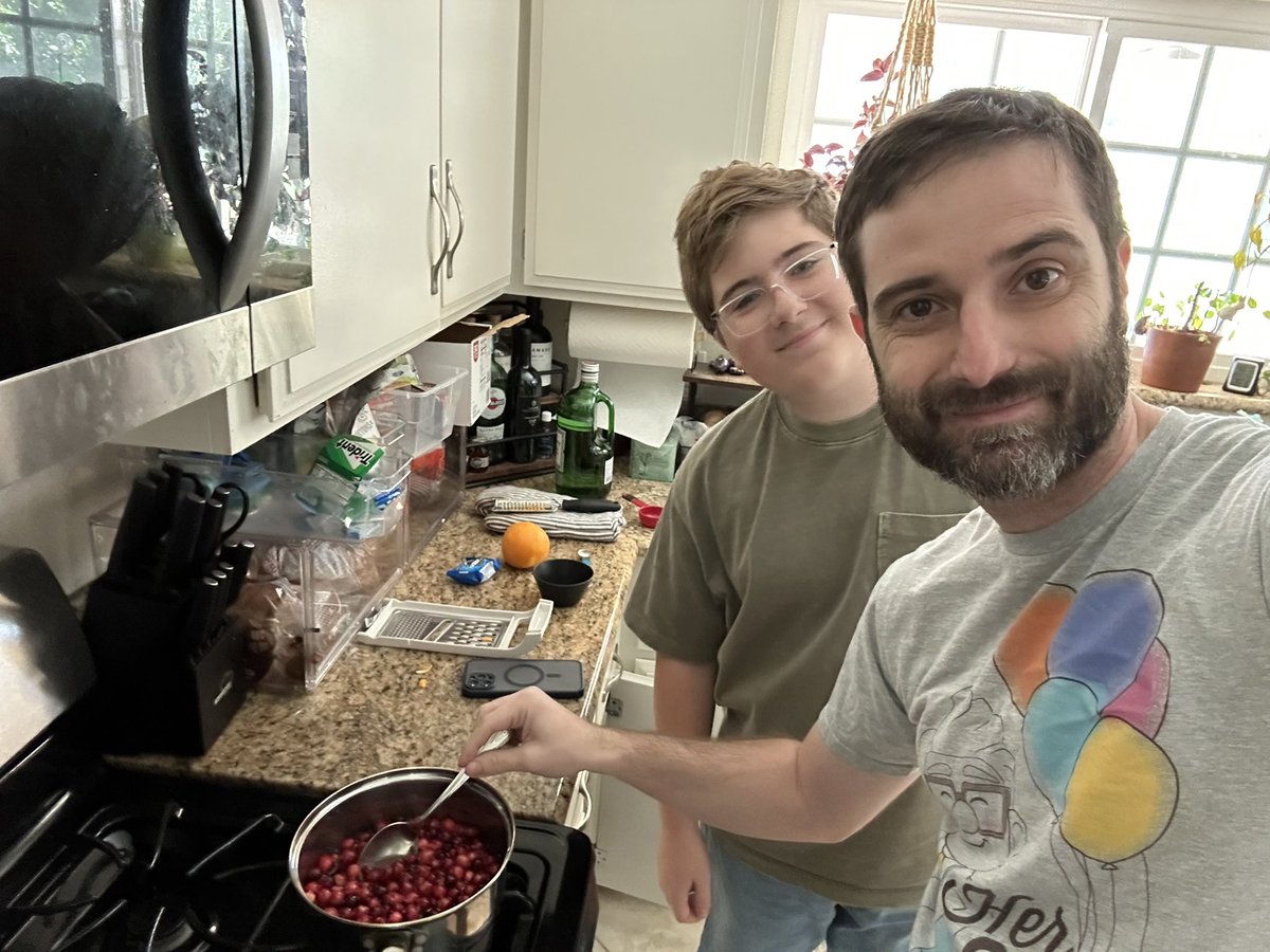 k8silveira's tweet image. When I said last week I didn’t want to cook for thanksgiving: the boys stepped up!

I’m enjoying the day reading while they are dicing, frying, and sautéing 

Raising them right

#Thanksgiving2024 #meninthekitchen #raisingmen #cooking