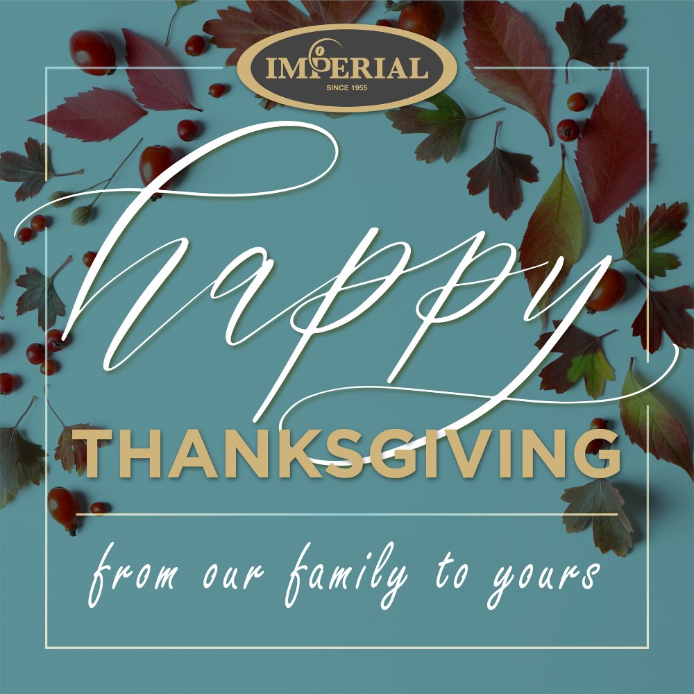 As we gather with loved ones to give thanks, we want you to know how thankful we are to have you as our customer. May your Thanksgiving be blessed with all the things that you are grateful for. We appreciate your continuous support and wish you a memorable Thanksgiving!