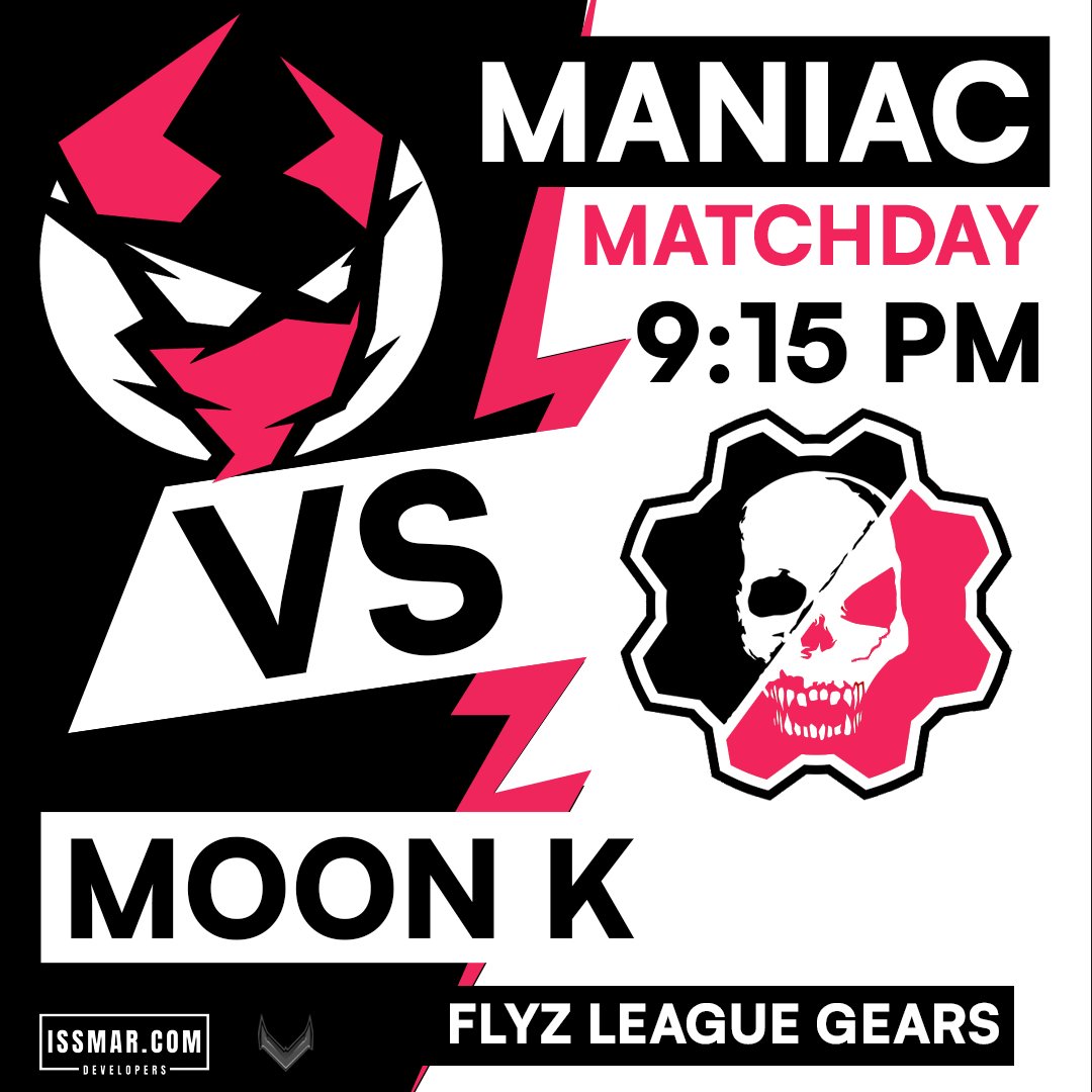 ManiacGG_'s tweet photo. ¡PENULTIMA PARTIDA DE LIGA!
División 1
🆚@m00n_knights
📷https://t.co/9xmN2UqOo0📷@FlyzLeagueGM📷
⏰9:15 PM CST
#Maniac #ManiacGears #MANWIN😈 https://t.co/6hEaFdbjn6