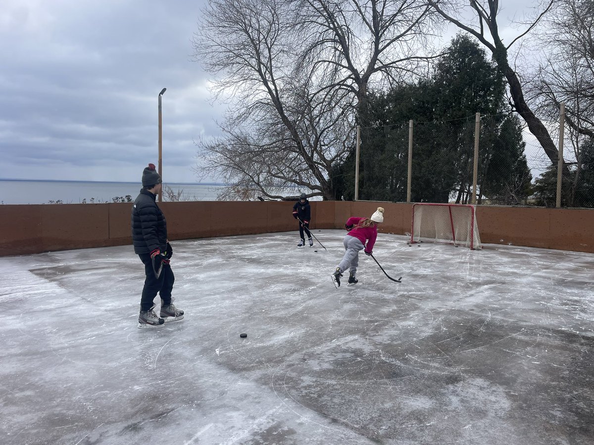 It took the entire families help with flooding to keep the 11 yr tradition alive of skating on Thanksgiving!  #duluth