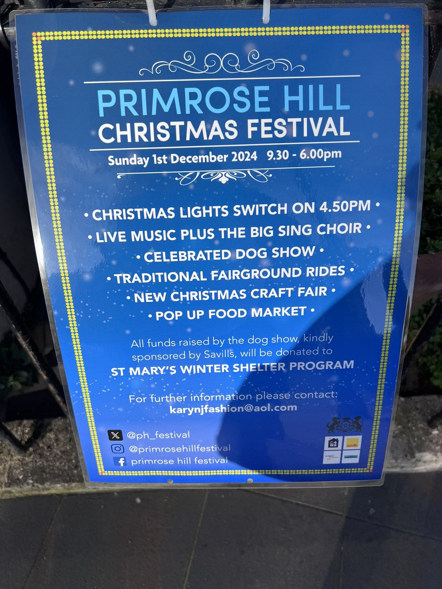 The Primrose Hill Christmas Festival is almost here! #christmas #primrosehill <a href="/PHFestivals/">Primrose Hill Festival & Dog Show</a>🎄☃️